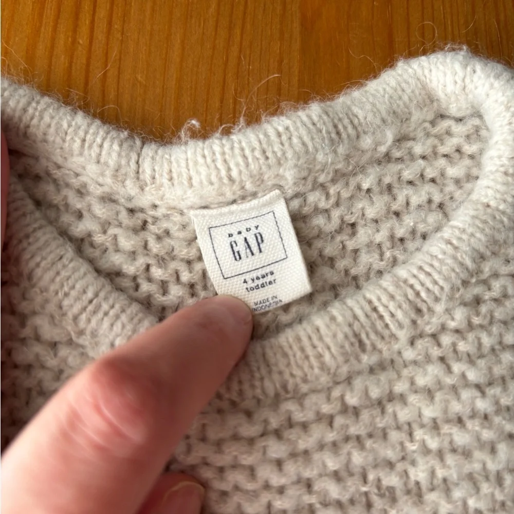 Girls' Baby Gap Wool Blend Glittering Striped Sweater‎ Size 4
